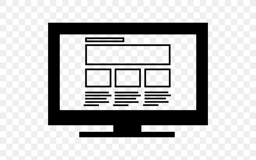 Responsive Web Design Web Development Web Page, PNG, 512x512px, Responsive Web Design, Area, Black And White, Brand, Computer Monitors Download Free