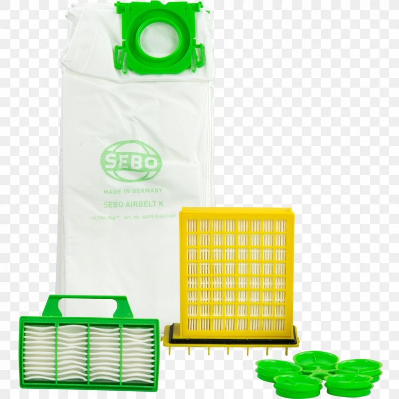 Sebo 6431ER HEPA Service Box For K-Series Vacuums Product Vacuum Cleaner Miele SBB400-3 Parquet Twister XL Brush Cleaning, PNG, 1200x1200px, Vacuum Cleaner, Brush, Cargo, Cleaning, Green Download Free