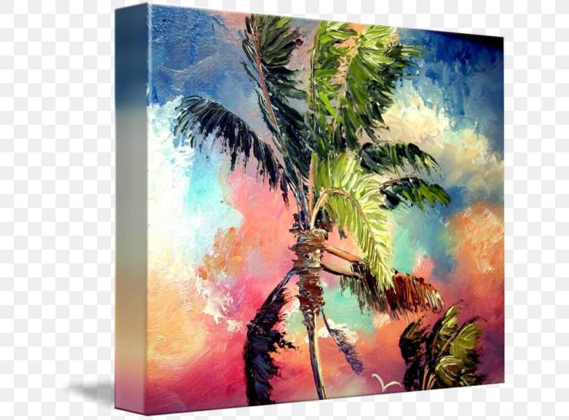Watercolor Painting Palette Knives Painting Knife, PNG, 650x606px, Painting, Acrylic Paint, Arecaceae, Art, Artwork Download Free