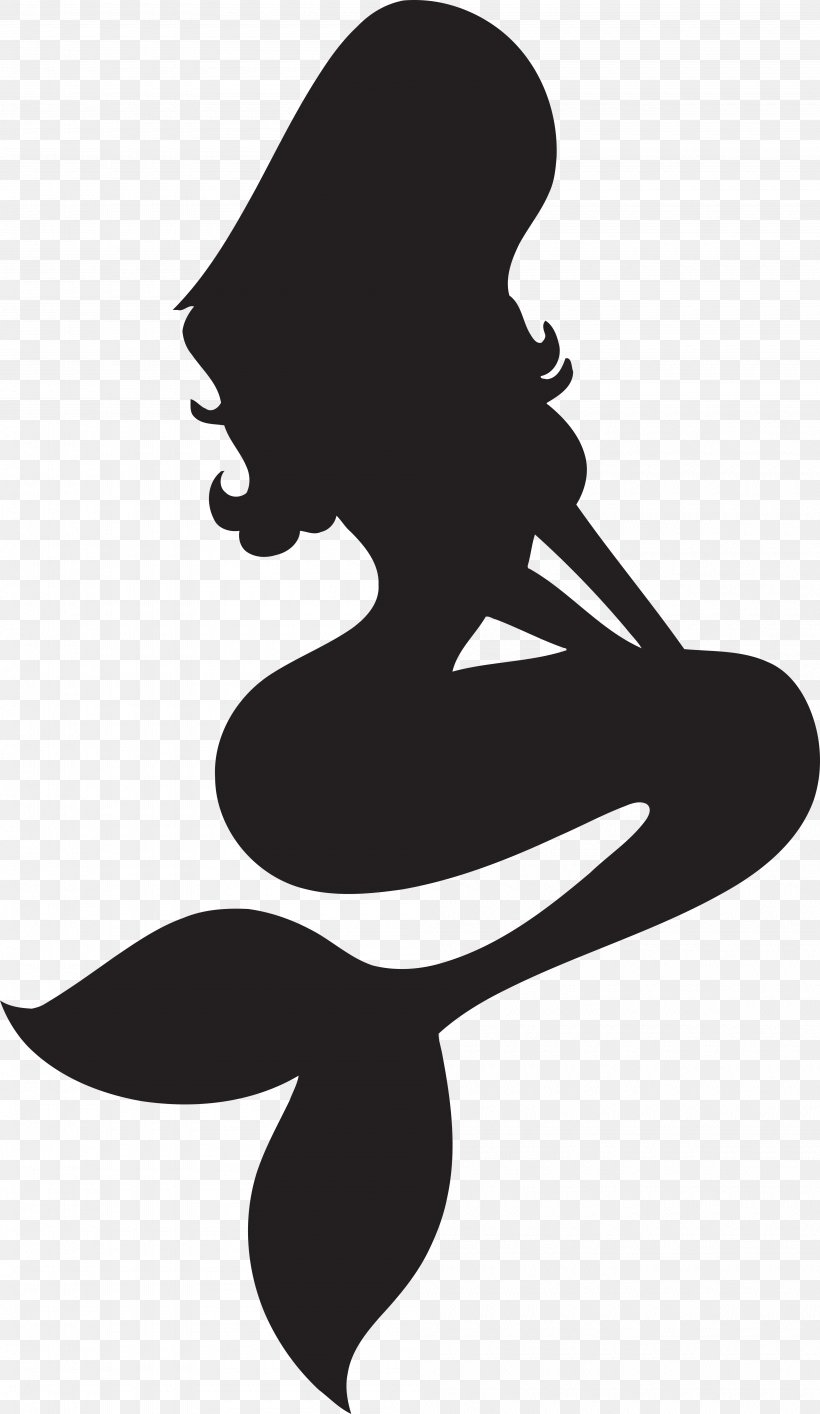 Download Ariel Silhouette Stencil The Little Mermaid, PNG, 4000x6902px, Ariel, Art, Black, Black And ...