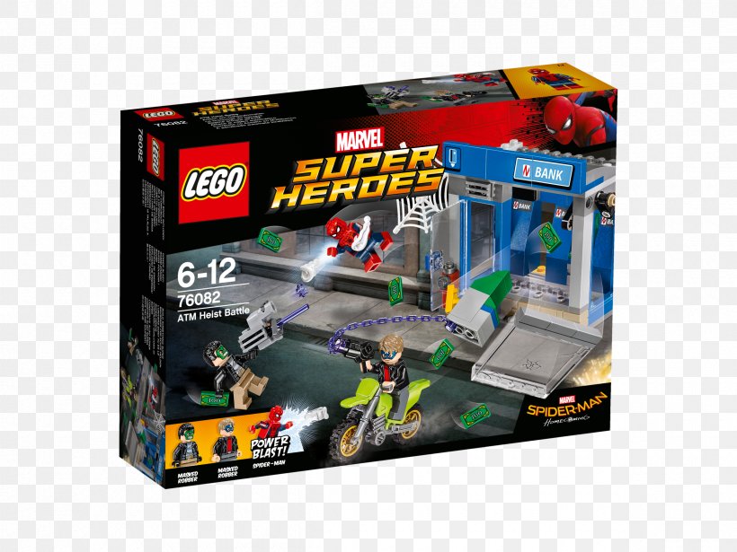 Lego Marvel Super Heroes Spider-Man LEGO 76082 Marvel Super Heroes ATM Heist Battle Superhero, PNG, 2400x1800px, Lego Marvel Super Heroes, Lego, Lego Canada, Lego Marvel, Lego Spiderman Download Free