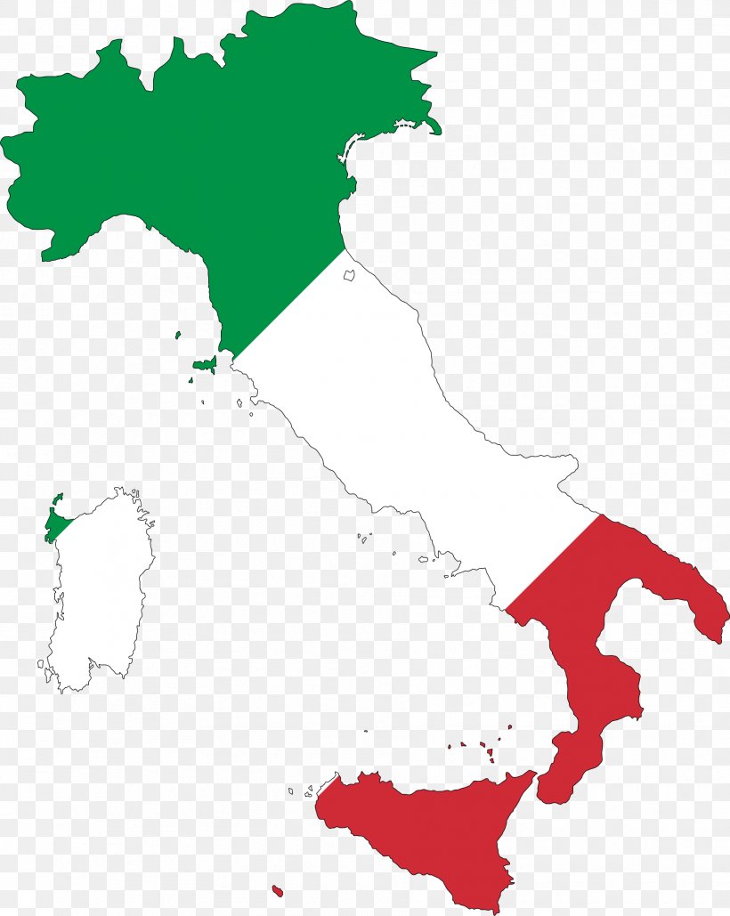 italian map flag