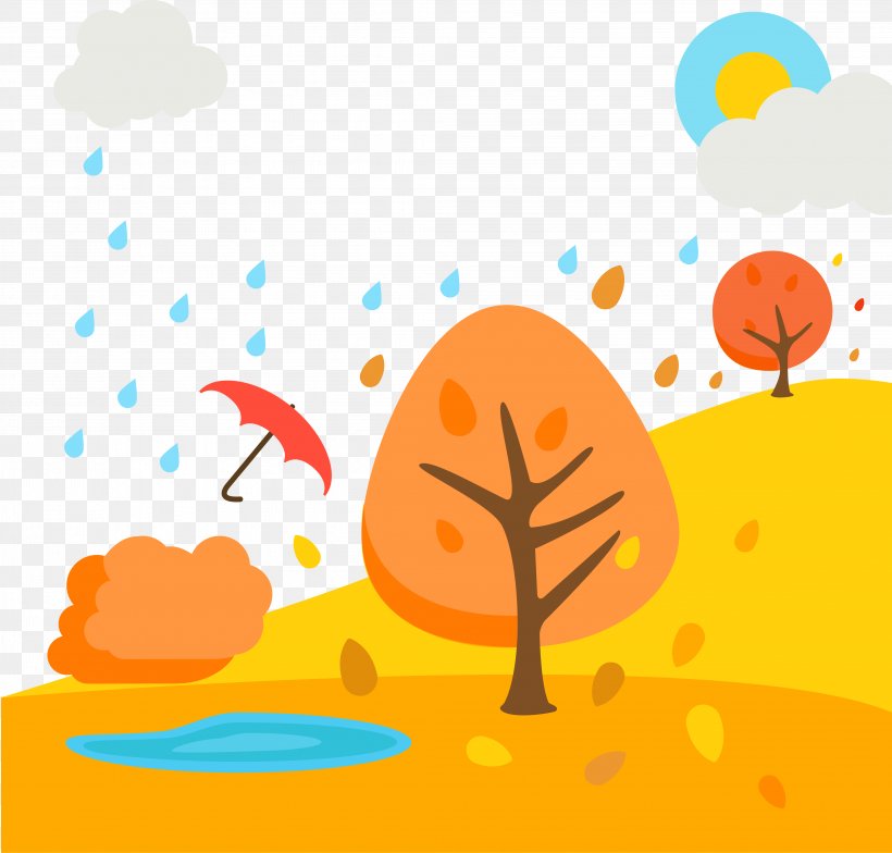 Landscape Autumn Euclidean Vector Illustration, PNG, 4175x3993px, Landscape, Art, Autumn, Cartoon, Cloud Download Free