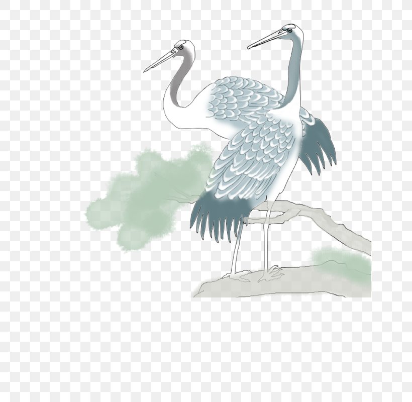 Crane Bird Zun, PNG, 800x800px, Crane, Beak, Bird, Cartoon, Crane Like Bird Download Free