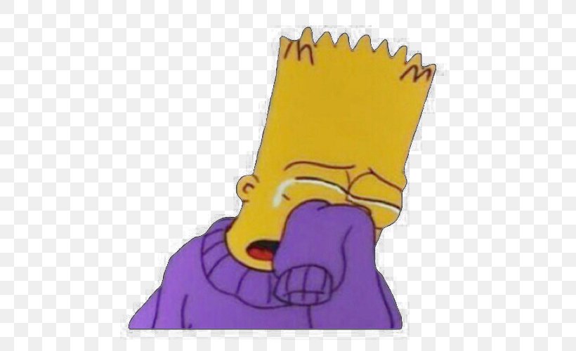 Bart Simpson Homer Simpson Lisa Simpson Sadness, PNG, 500x500px, Bart ...