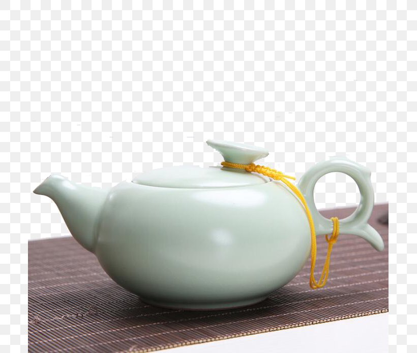 Teapot Bamboo Mat Celadon, PNG, 709x696px, Teapot, Bamboe, Bamboo, Bamboo Mat, Celadon Download Free