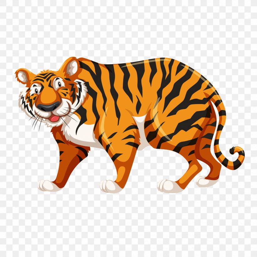 Tiger Circus Illustration, PNG, 2500x2500px, Tiger, Big Cat, Big Cats, Black Tiger, Carnivoran Download Free