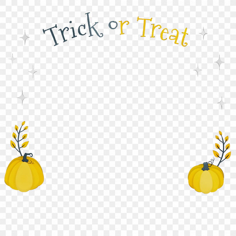 Yellow Line Flower Text Fruit, PNG, 2000x2000px, Halloween, Biology, Flower, Fruit, Geometry Download Free