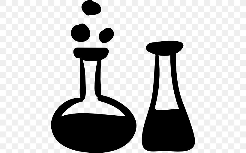 Experiment Chemistry Laboratory Flasks, PNG, 512x512px, Experiment, Artwork, Black And White, Chemical Substance, Chemical Test Download Free