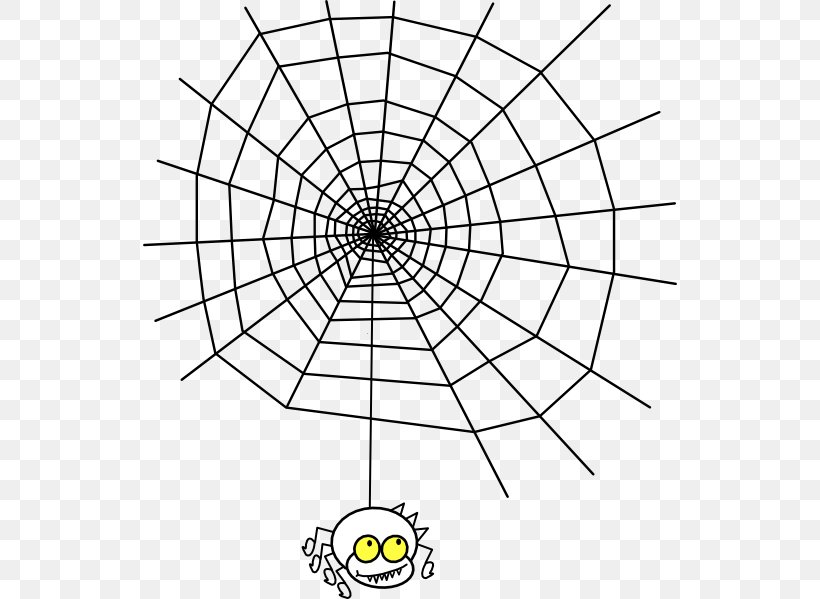 Spider Web Clip Art, PNG, 534x599px, Spider, Area, Black And White, Drawing, Free Content Download Free