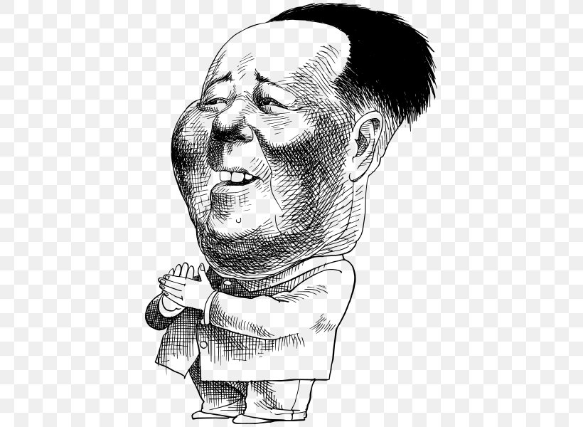 Quotations From Chairman Mao Tse-tung China Drawing Cartoon Caricature, PNG, 419x600px, China, Art, Black And White, Caricature, Caricaturist Download Free