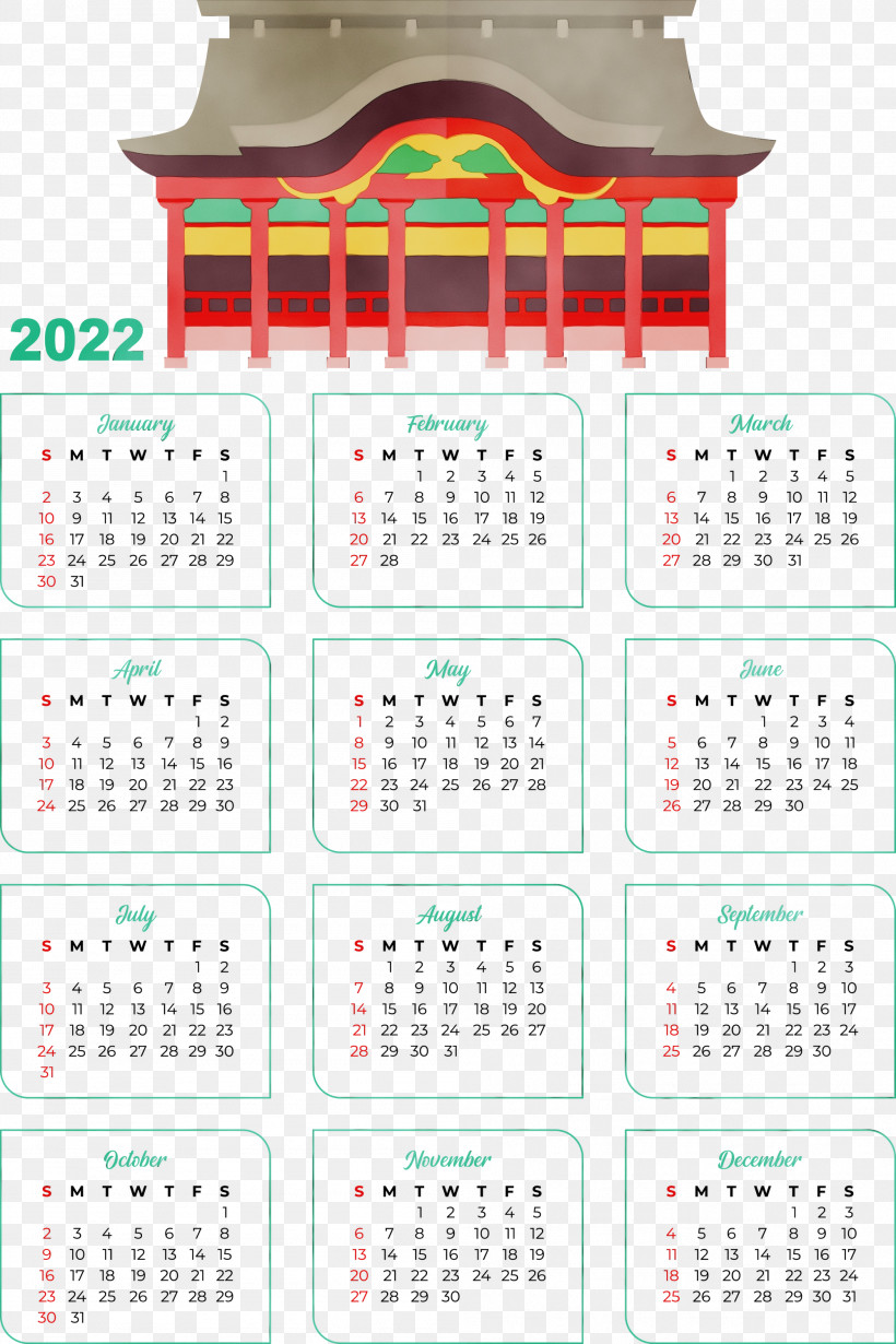 Calendar System 2022 Architecture Flat Design Holiday, PNG, 1999x3000px, Watercolor, Architecture, Calendar System, Flat Design, Holiday Download Free