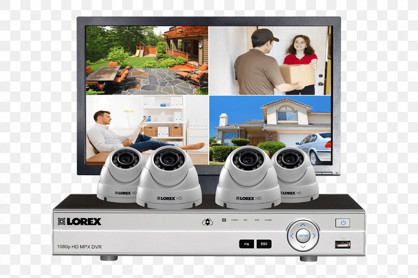 Closed-circuit Television Wireless Security Camera Home Security IP Camera Surveillance, PNG, 1200x800px, Closedcircuit Television, Camera, Computer Monitors, Digital Video Recorders, Electronics Download Free