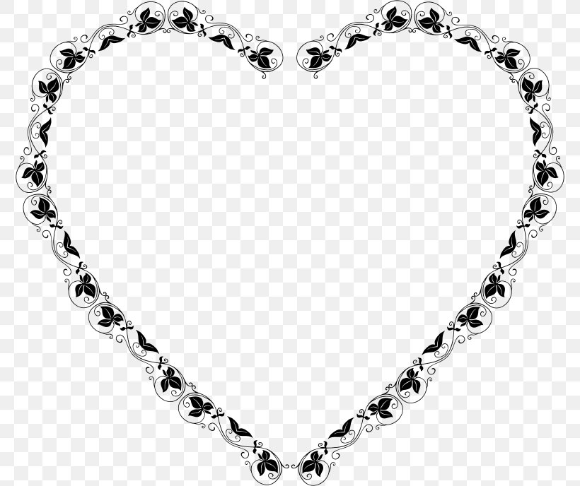 Love Borders And Frames Black And White Clip Art, PNG, 776x688px, Love, Black And White, Body Jewelry, Borders And Frames, Bracelet Download Free