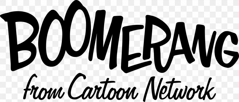 Boomerang Logo Television Channel Cartoon Network, PNG, 2000x853px, Boomerang, Black And White, Brand, Calligraphy, Cartoon Download Free