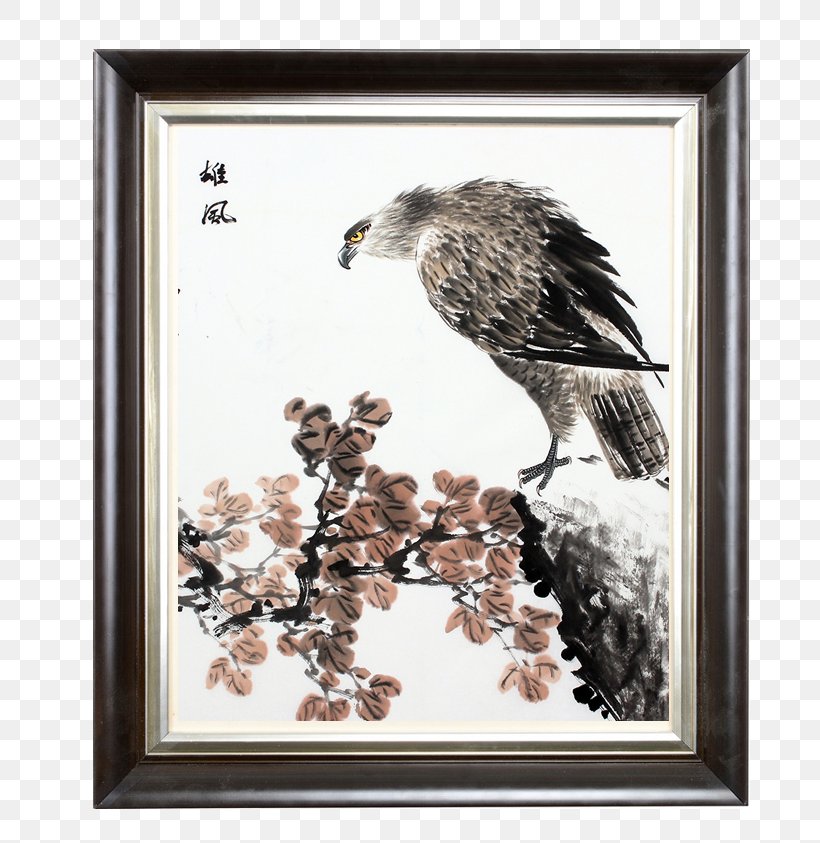 Hawk La Pintura China Chinese Painting Bird-and-flower Painting, PNG, 800x843px, Hawk, Beak, Bird, Bird Of Prey, Birdandflower Painting Download Free