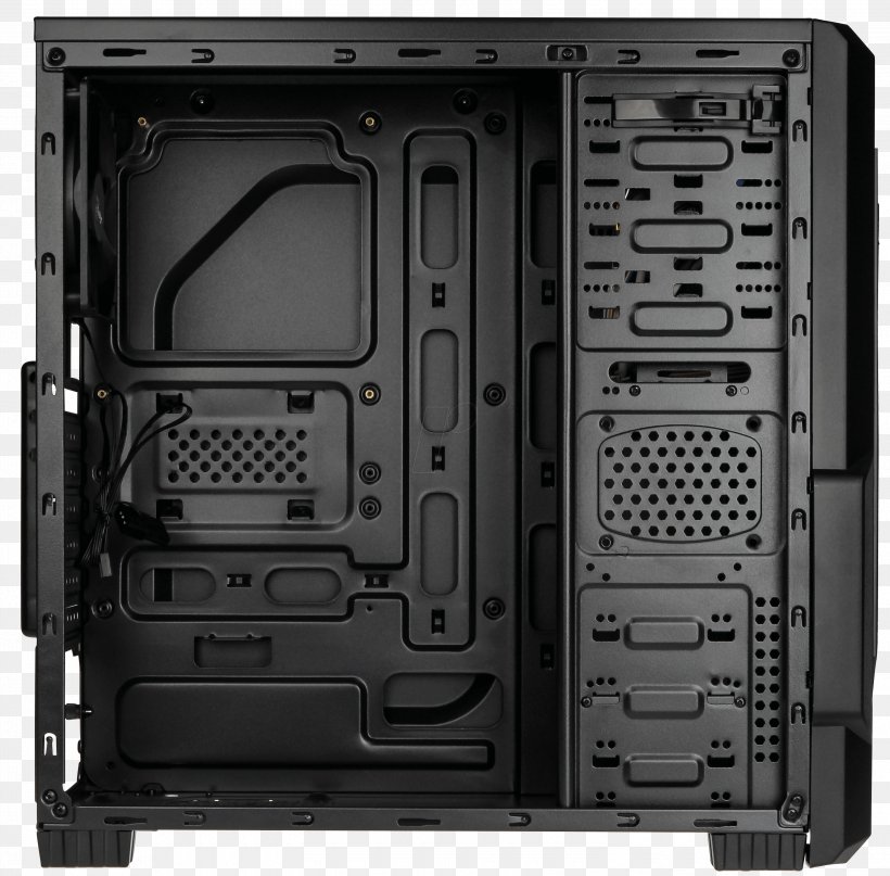 Computer Cases & Housings Computer Hardware Graphics Cards & Video Adapters ATX Power Supply Unit, PNG, 3000x2955px, Computer Cases Housings, Aerocool, Atx, Black, Black And White Download Free
