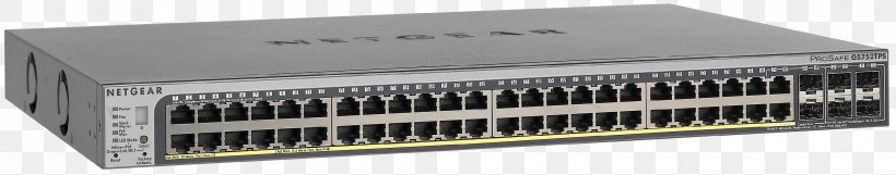 Network Switch Gigabit Ethernet Stackable Switch Netgear, PNG, 3000x592px, 10 Gigabit Ethernet, Network Switch, Computer Network, Computer Port, Electronics Accessory Download Free