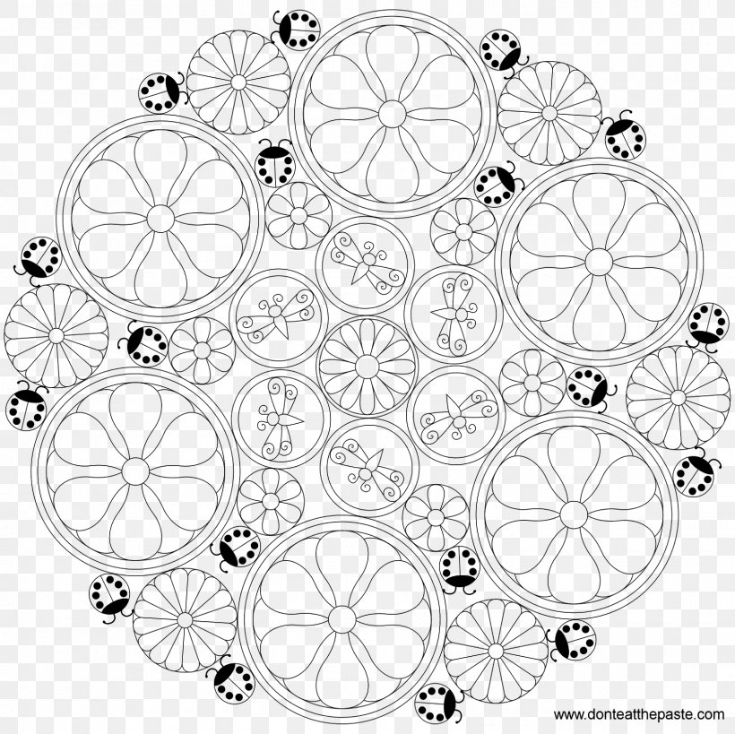 Coloring Book The Mandala Book: Patterns Of The Universe Child, PNG, 1600x1600px, Coloring Book, Adult, Area, Art Therapy, Black And White Download Free