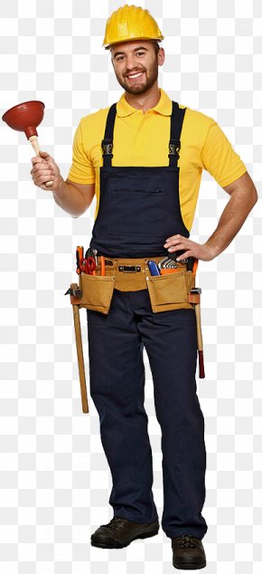 Construction Worker Rooter Drain Expert Serwis Instal 24 Plumber Septic Tank PNG