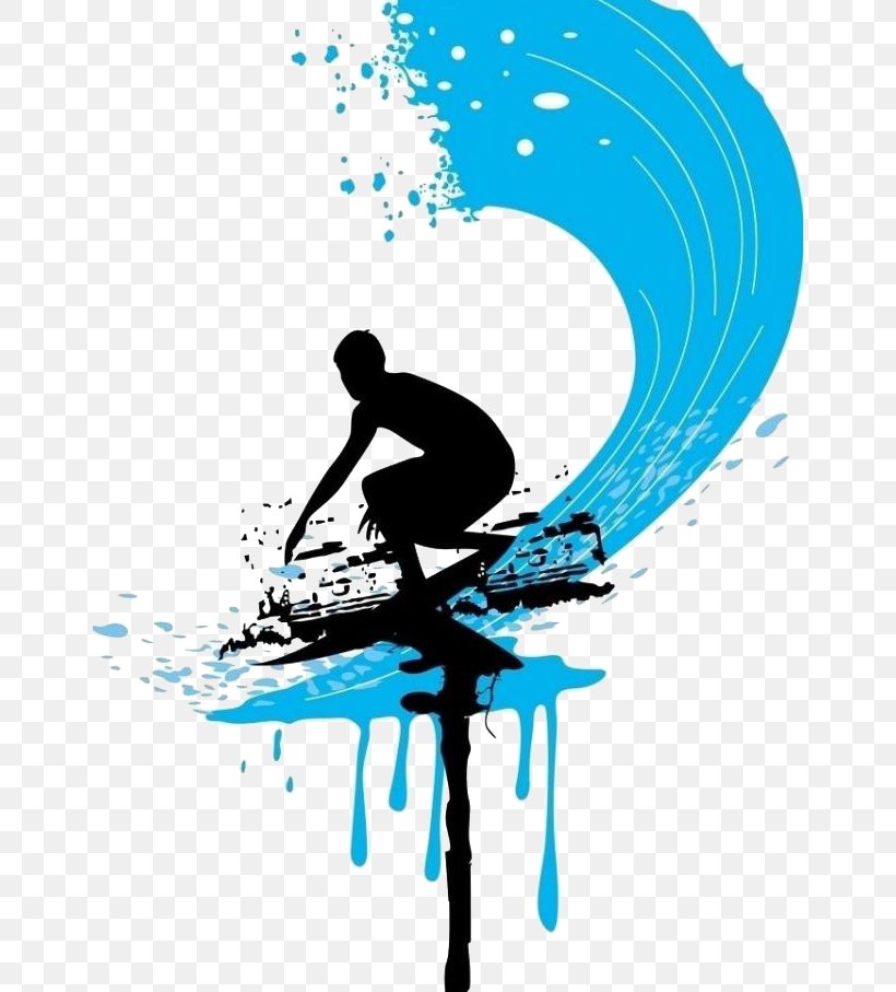 Surfing Surfboard Hang Ten Clip Art, PNG, 650x907px, Surfing, Art, Blue, Cartoon, Extreme Sport Download Free