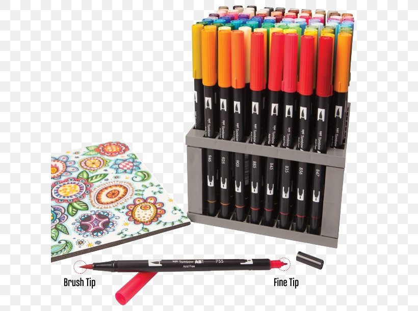 Tombow Dual Brush Pen Marker Pen Color Fudepen, PNG, 620x611px, Tombow Dual Brush Pen, Art, Artist, Brush, Color Download Free