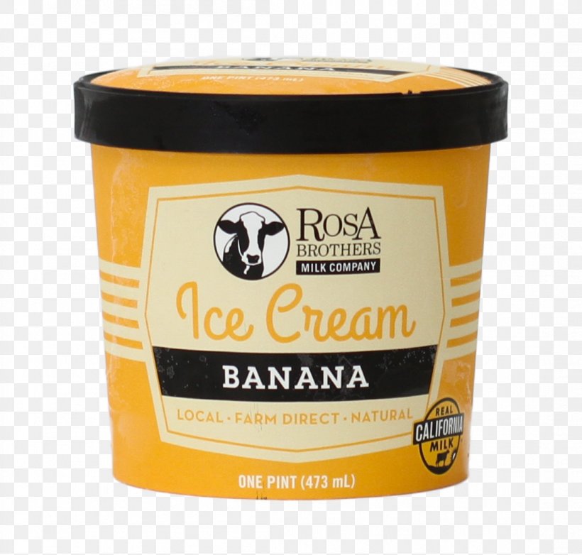 Ice Cream Rosa Brothers Milk Company Dairy Products Flavor, PNG, 1099x1049px, Ice Cream, Banana, California, Creamery, Dairy Products Download Free