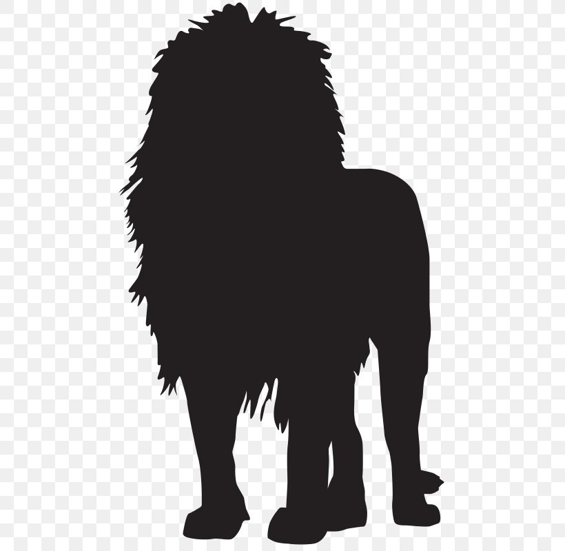Lion Clip Art Vector Graphics Silhouette, PNG, 493x800px, Lion, Black, Black And White, Carnivoran, Cat Like Mammal Download Free