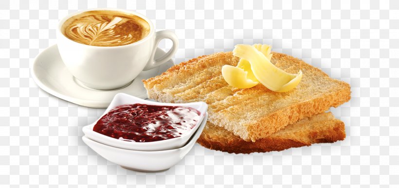 Toast Full Breakfast Cafe Fast Food Cappuccino, PNG, 1000x473px, Toast, Breakfast, Cafe, Cappuccino, Coffee Cup Download Free