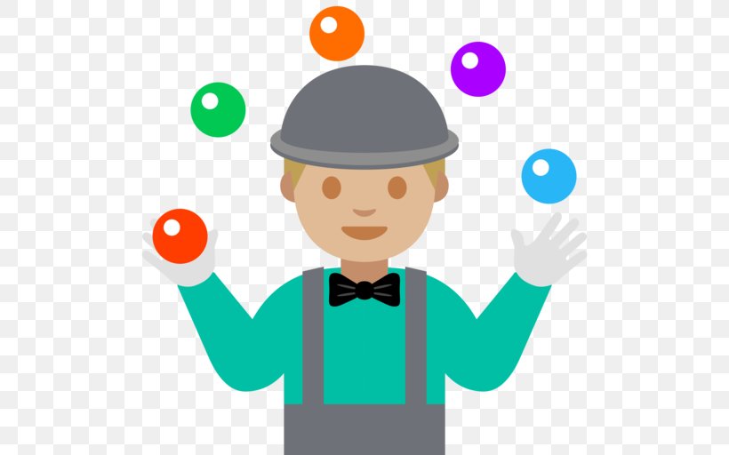 Juggling Android Emoji Clip Art, PNG, 512x512px, Juggling, Android, Area, Boy, Child Download Free