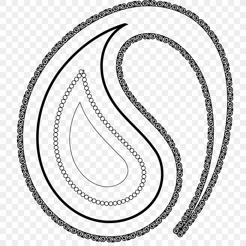 Paisley Line Art Clip Art, PNG, 2400x2400px, Paisley, Auto Part, Black And White, Body Jewelry, Chain Download Free