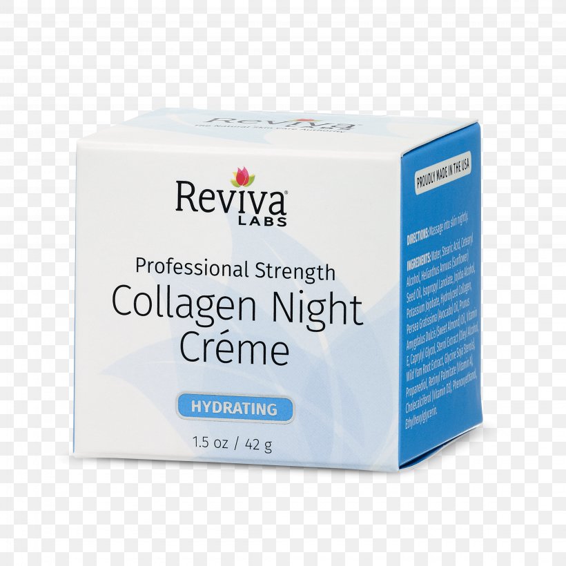 Reviva Labs Collagen Night Cream For Hydrating Reviva Labs Collagen Night Cream For Hydrating Exfoliation Glycolic Acid, PNG, 4500x4500px, Cream, Collagen, Elastin, Exfoliation, Face Download Free