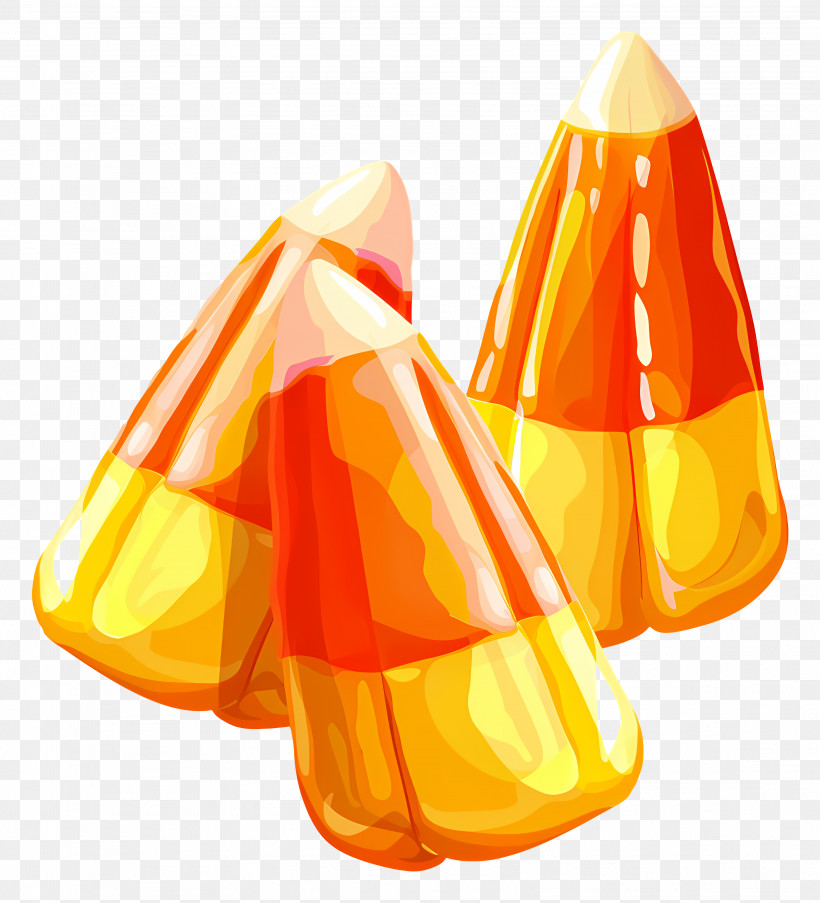 Candy Corn - Bright Colorful Candy Corn For Halloween PNG