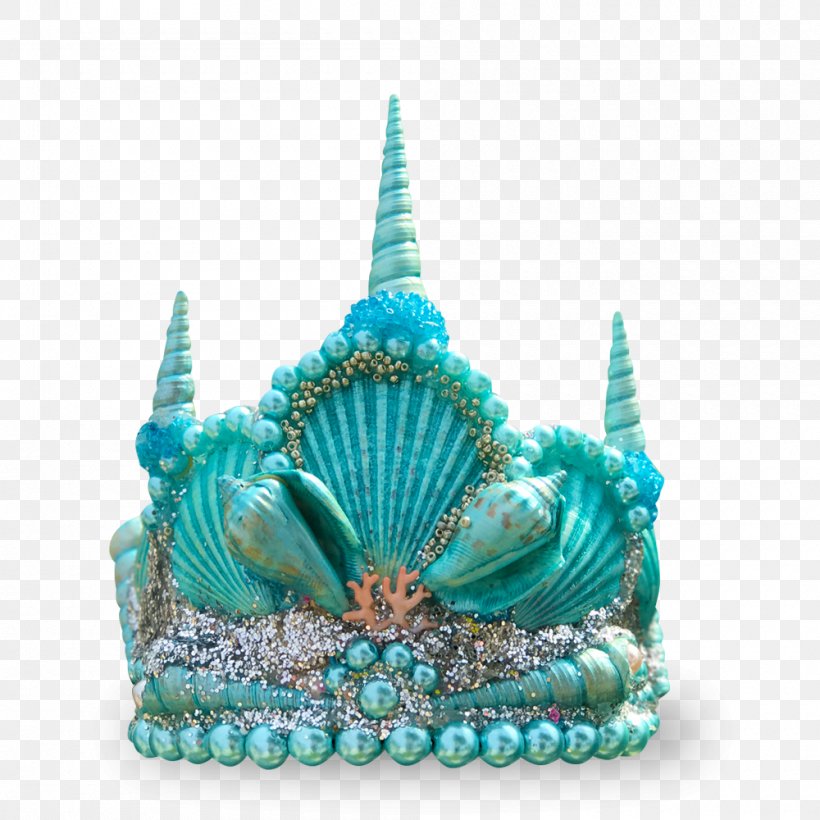Crown Mermaid Jewellery Tiara Headpiece, PNG, 1000x1000px, Crown, Aqua, Blue, Clothing Accessories, Coral Download Free