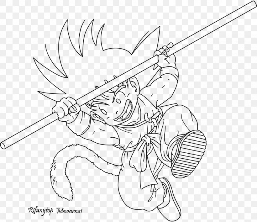 Goku Trunks Line Art Dragon Ball Drawing, PNG, 962x831px, Goku, Artwork, Black And White, Cartoon, Character Download Free