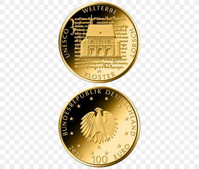 Lorsch Abbey Coin 100 Euro Note Gold, PNG, 700x700px, 100 Euro Note, Coin, Bullion, Bullion Coin, Cash Download Free