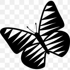 Butterfly - Monarch Butterfly Insect Brush-footed Butterflies Silhouette PNG