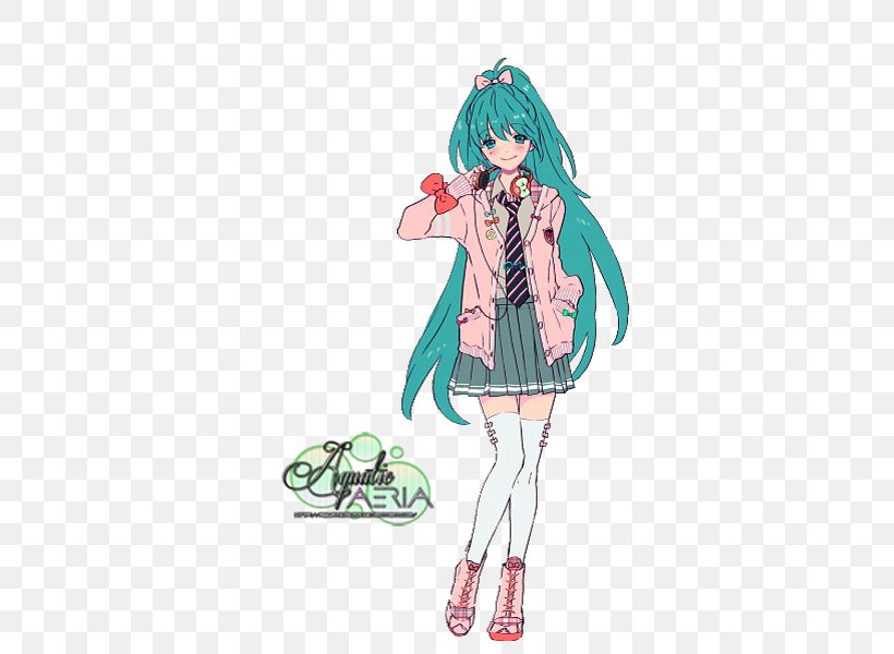 Hatsune Miku Project Diva F Hatsune Miku: Project DIVA Vocaloid Cosplay, PNG, 425x600px, Watercolor, Cartoon, Flower, Frame, Heart Download Free