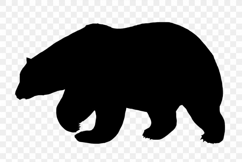 Polar Bear American Black Bear Silhouette PNG 1599x1073px Polar Bear