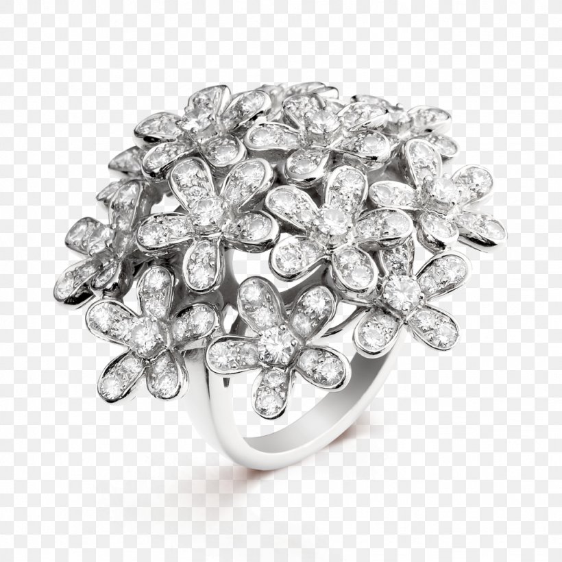Earring Van Cleef & Arpels Jewellery Diamond, PNG, 1024x1024px, Ring, Bling Bling, Body Jewellery, Body Jewelry, Diamond Download Free