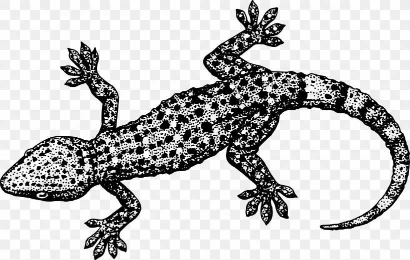 Lizard Reptile Gecko Clip Art, PNG, 2400x1525px, Lizard, Amphibian, Animal Figure, Black And White, Common Leopard Gecko Download Free