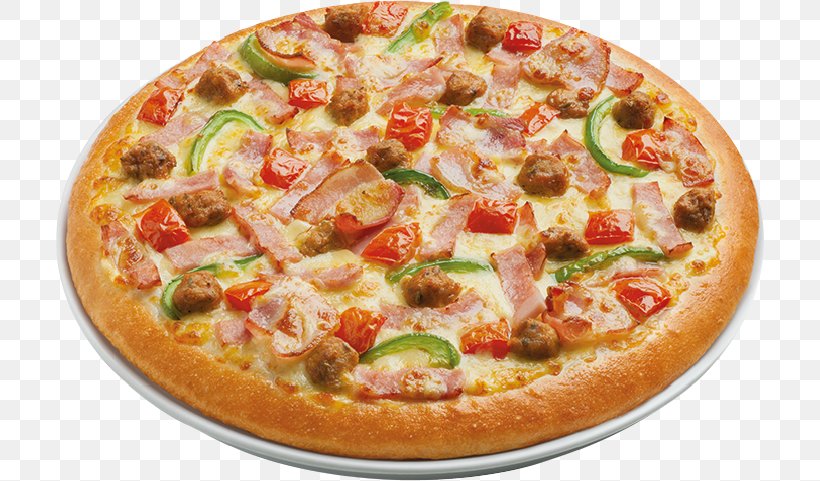 Seafood Pizza Bacon Ham The Pizza Company, PNG, 708x481px, Pizza, American Food, Bacon, Buzza Pizza, California Style Pizza Download Free