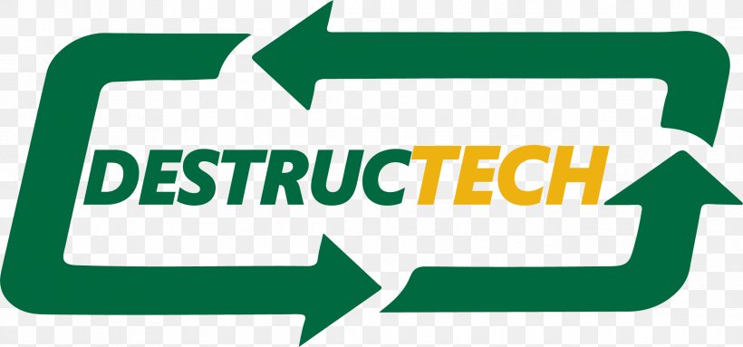 DestrucTECH Brand Logo Service, PNG, 2381x1115px, Brand, Area, Customer, Green, Logo Download Free