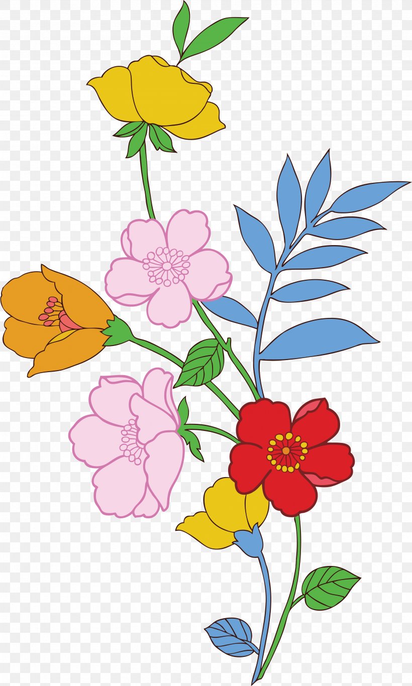 Flower Clip Art, PNG, 3437x5727px, Flower, Art, Artwork, Branch, Coreldraw Download Free