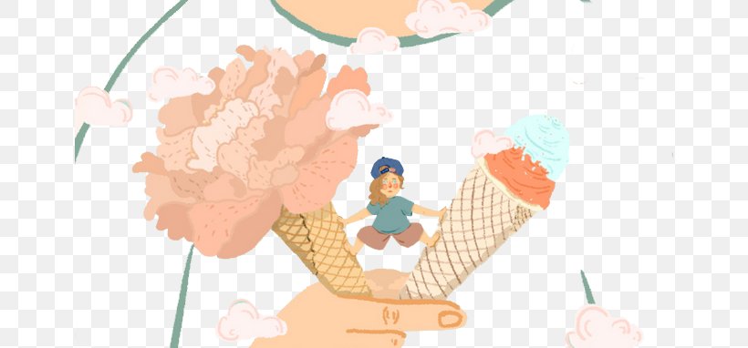 Ice Cream Ice Pop Illustration, PNG, 656x382px, Watercolor, Cartoon, Flower, Frame, Heart Download Free