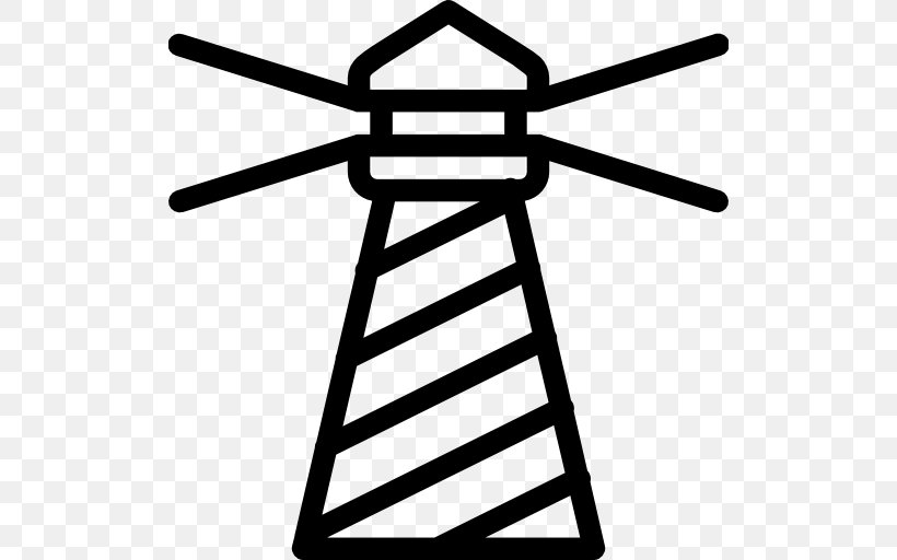 Download, PNG, 512x512px, Share Icon, Artwork, Black And White, Lighthouse, Symbol Download Free