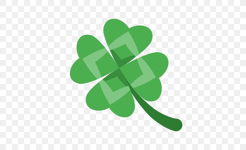 Four-leaf Clover Symbol Luck, PNG, 500x500px, Fourleaf Clover, Clover, Grass, Green, Irish People Download Free