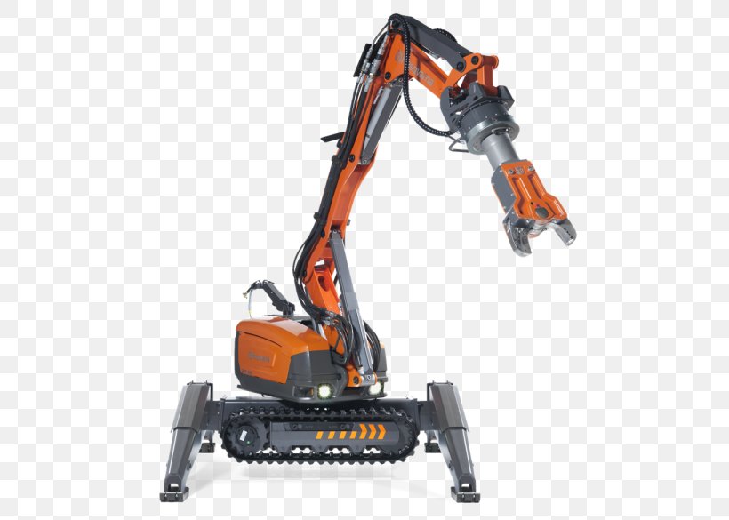 Robot Husqvarna Group Demolition Architectural Engineering Machine, PNG, 496x585px, Robot, Architectural Engineering, Crane, Demolition, Drilling Download Free