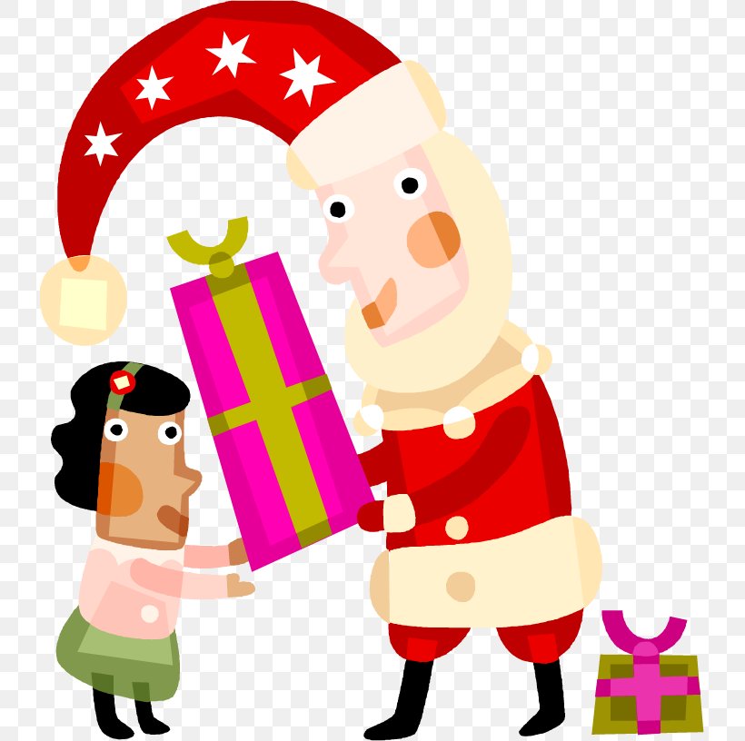 Santa Claus Christmas Gift Christmas Gift Holiday, PNG, 731x816px, Santa Claus, Art, Birthday, Child, Christmas Download Free