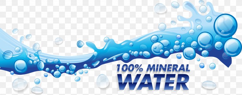 Water Drop Splash Euclidean Vector Illustration, PNG, 2691x1064px, Water, Advertising, Banner, Blue, Brand Download Free